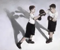 Mircea Suciu, Be a Man, 2007, ulei pe pânză