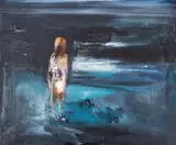 Francisc Chiuariu, Untitled (Seria "Pleci sau rămâi?"), 2021, ulei pe pânză
