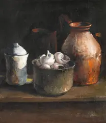 Adrian Ghenie, Amintiri, 2001, ulei pe pânză