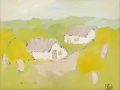 Primăvară by Constantin Piliuță, ulei pe pânză, sold Nov 2025