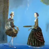 Ștefan Câlția, Actorii, 1998-1999, ulei pe pânză