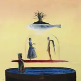 Ștefan Câlția, Ianus pe apă, 2001, ulei pe pânză