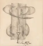 Constantin Piliuță, Cuplu, creion pe hârtie