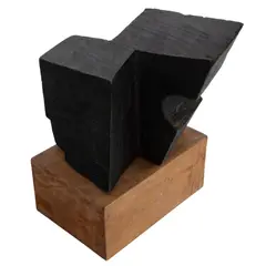 Constantin I. Popovici, Încercare, 1984, lemn patinat