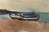 Margareta Sterian, Port din Mangalia, ulei pe carton