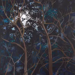 Luna by Theodor Grigoraș, acrilic pe pânză, offered Nov 2025