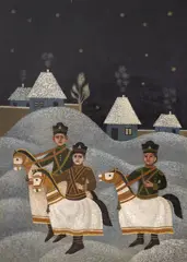 Ion Grigore, Colindători, ulei pe lemn