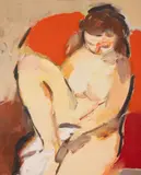 Vasile Grigore, Nud în interior, ulei pe carton