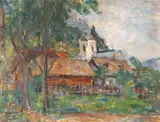 Ion Musceleanu, Peisaj, 1986, ulei pe pfl