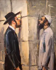 Cornel Bârsan, Fraţi, 2011, ulei pe pânză