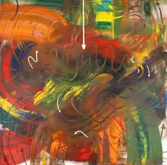 Constantin Rusu, Rază de lumină, 2017, acrilic pe pânză