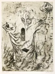 Obsesii by Marcel Chirnoagă, acvaforte și acvatintă, sold Nov 2025