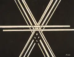 Ivo Friščić, Crni nacrti, 1970-ih, ulje na platnu