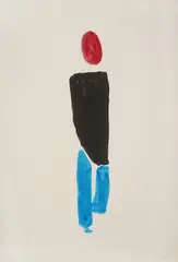 Ivan Kožarić, Hodač, 2008., gvaš na papiru