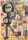 Ivan Picelj, Autoportret, 1951., ulje na papiru