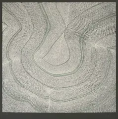 Vjenceslav Richter, Spontana grafika (zelene linije), 1976.-1979., serigrafija na papiru