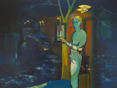 Ivo Friščić, Pušač, kasnih 1950-ih, ulje na platnu