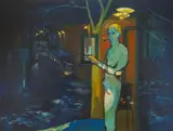 Ivo Friščić, Pušač, kasnih 1950-ih, ulje na platnu