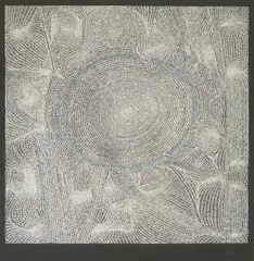 Vjenceslav Richter, Spontana grafika (plave linije), 1976.-1979., serigrafija na papiru