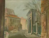 Vjekoslav Stipica, Demeterova ulica (Zagreb), 1977., ulje na platnu