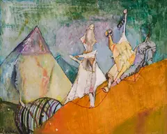 Emil Stoychev, In the mountains, 2023, oil on canvas