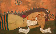 Summer by Peter Michev-Pedro, oil on canvas, offered Nov 2025