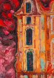 Yoan Leviev, The yellow house, oil on canvas
