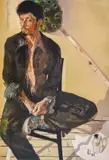 Andreĭ Daniel, Portrait of a man, 1981, oil on canvas