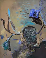 Gredi Assa, In honor of the artist Atanas Yaranov, oil on canvas