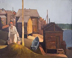 Stefan Yanev, Russian bath, 1979, oil on canvas