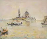 Angel Atanasov, Venice, oil on canvas