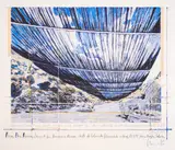 Christo, Over the river, colored lithography