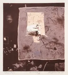 Milko Bojkov, Windows, 1987, lithography