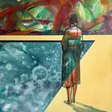 Nora Ampova, Invisible layers, 2025, acrylic on canvas