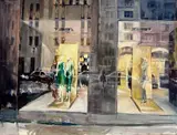 Gabriela Florea, Reflections (Saborna Street), 2014, oil on canvas