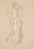 Luben Dimanov, Grace, 2007, pencil and gouache on paper