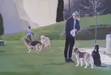 Galab Galabov, A dog's prayer, 2024, acrylic on canvas