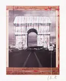 Christo, The Arc de Triomphe, offset lithography