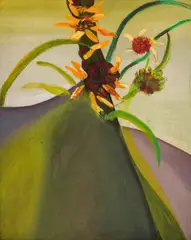 Magda Abazova, Sunflowers, 2005, oil on canvas