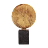 Emil Bachiyski, Evening News I, 2023, brass, granite