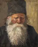 Ludovic Bassarab, Călugăr, ulei pe carton