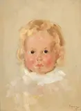 Nicolae Grigorescu, Cap de copil (Copilul lui Grămadă), 1880-1900, ulei pe lemn