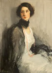 Eustațiu Stoenescu, Eleganță (Portretul doamnei Anagnostiades), anii '30, ulei pe pânză