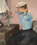 Francisc Gall, Devant la coiffeuse, a doua jumătate a anilor '50, ulei pe pânză
