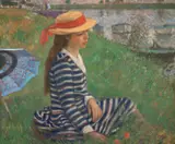 Francisc Gall, Marie Lize pe malul Senei, ulei pe pânză