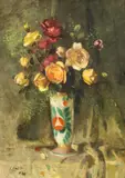 Francisc Gall, Trandafiri de vară, 1946, ulei pe pânză