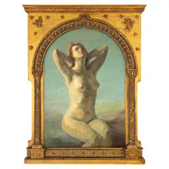 Nud by Petre Bulgăraş, 1925-1930, ulei pe carton, sold Oct 2025