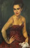 Seară de bal by Constantin Isachie Popescu, 1950, ulei pe pânză, offered Oct 2025