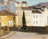 Paul Scorţescu, Peisaj italian, anii '20, ulei pe carton