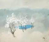 Constantin Piliuță, Vine primăvara, 1992, ulei pe pânză